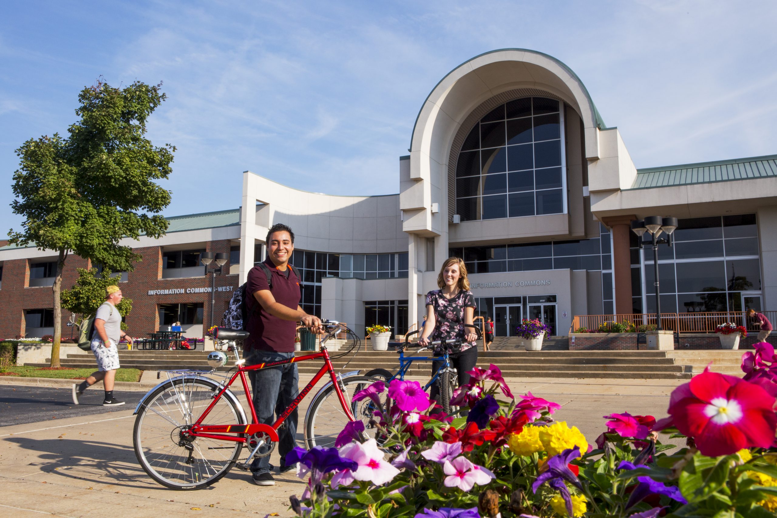 OTC Information Commons Students with Bikes